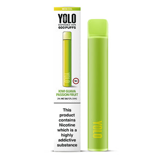 Kiwi Guava Passionfruit Flavour YOLO Disposable Vape device